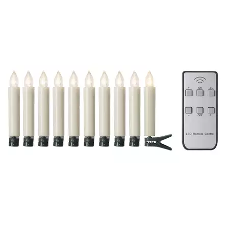Aurora kynttilät+kaukosäädin b/o+timer ip44 - Koristevalot - 6435200249890 - 1