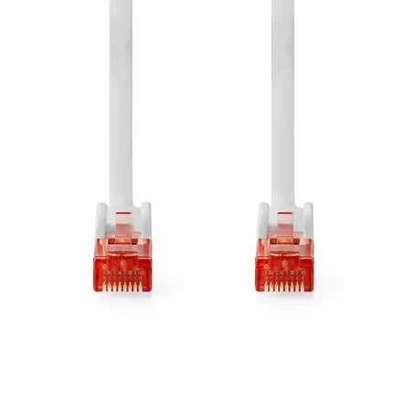 CAT6 Verkkokaapeli | RJ45 uros | RJ45 uros | U/UTP | 20.0 m | Pyöreä | PVC | Valkoinen | Label - Tietokone ja verkko - 5412810423040 - 10