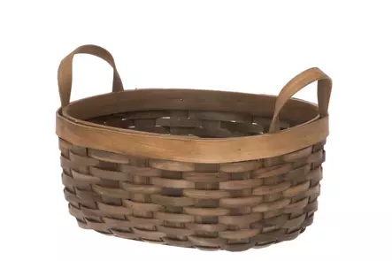 Herkkukori kahvoilla ovaali 27x22x10 cm - Säilytyslaatikot ja korit - 6410416195650 - 2