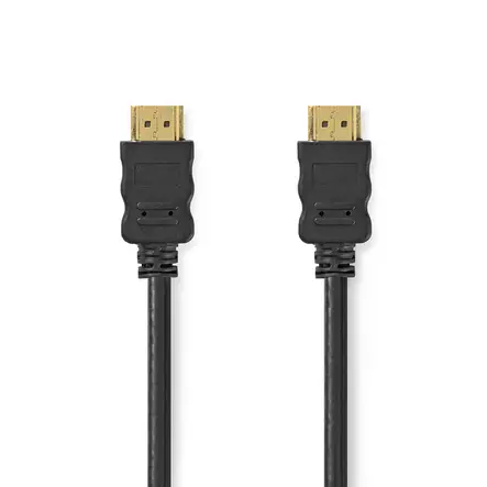 High Speed HDMI Kaapeli Ethernet | HDMI liitin | HDMI liitin | 4K@30Hz | ARC | 10.2 Gbps | 3.00 m | Pyöreä | PVC | Musta | Label - HDMI-kaapelit - 5412810426850 - 1