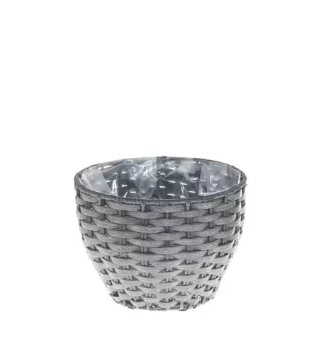 Istutuskori Onyx harmaa 19x19x14 cm - Istutusastiat ja tarvikkeet - 6410412643520 - 1