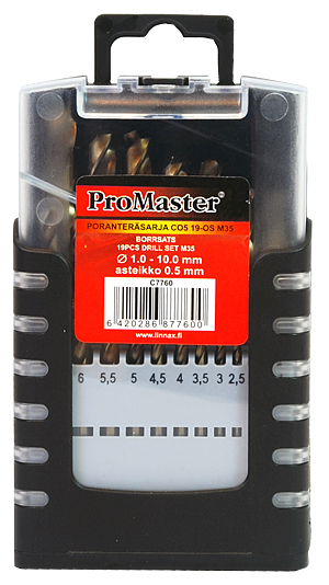 Metalliporanteräsarja co5/m35 19-os. - Teräsarjat - 6420286877600 - 2