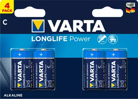 Paristo Varta Longlife Extra C 4 kpl - Alkaliparistot - 4008496525300 - 1