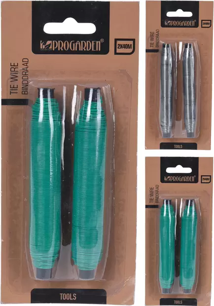 Rautalanka 40 m 2 kpl setti - Kukkatelineet ja kasvutuet - 8719202890860 - 1