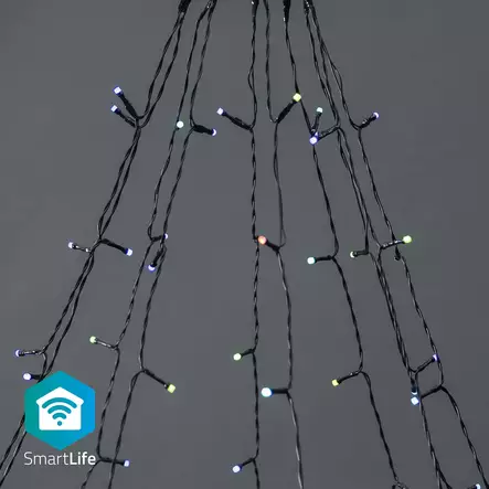 SmartLife Jouluvalot | Puu | Wi-Fi | RGB | 180 LED's | 10 x 2 m | Android / IOS - Koristevalot - 5412810404360 - 1