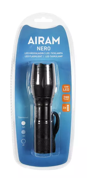 Taskulamppu Nero 10W 280lm, Airam - Taskulamput - 6435200218940 - 2