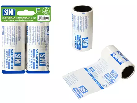 Vaihtorulla teippiharjaan 2 kpl SINI - Siivousvälineet - 6423800015120 - 1