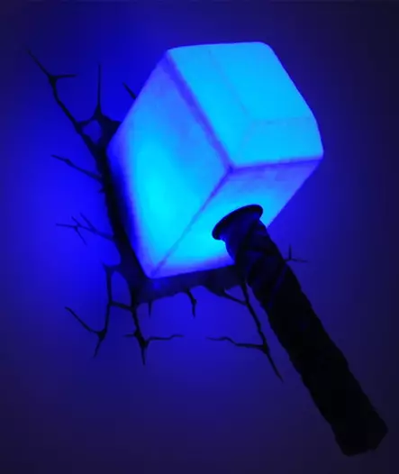 Y=C3=B6valo 3D Thor Hammer Marvel - Yövalot - 0816733002170 - 2