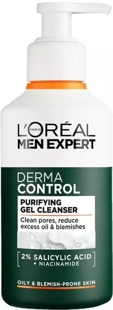 L'Oréal Paris Men Expert Derma Control puhdistusgeeli herkälle iholle 260 ml - Miehille - 3600524202620 - 1