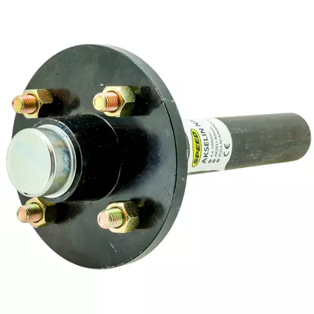 Akselin napa 4 x 100 mm pyöreä - Moottoriajoneuvojen perävaunut - 19-19-6438168098760 - 1