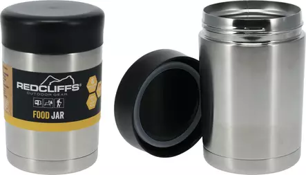 Redcliffs ruostumaton teräksinen 500ml tyhjiösäilytyspurkkitermos – kestävä, tiivis ja lämpöä eristävä - Kylmälaukut ja termokset - 8721037383400 - 1