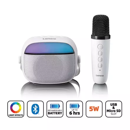 Bluetooth®-kaiutin, jossa on langaton karaokemikrofoni - Nedis tuotteet - 8711902093770 - 1