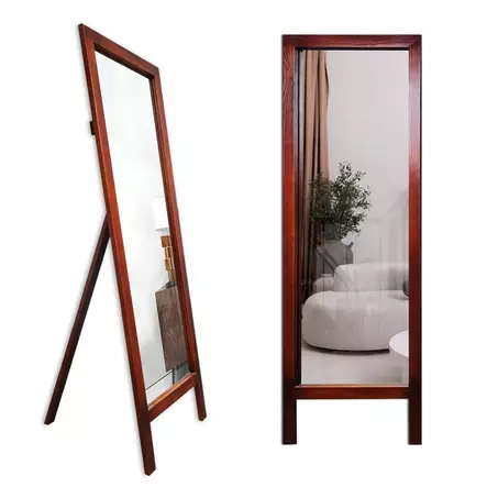 Cheval-peili 45x145 cm, kaneli, 100% puu, seinäkiinnitys, 2 cm kehys, 4 mm peili, 1 paketti, 7,6 kg - Peilit - 8684282295600 - 1