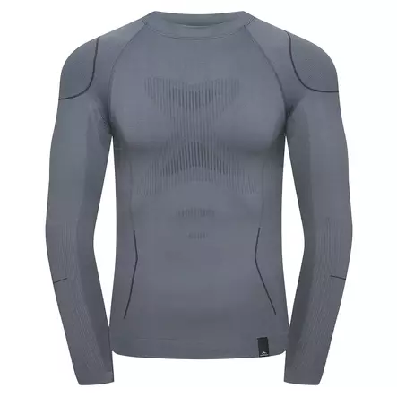 Fjord Nansen Riffe miesten tekninen kerrastopaita L-XL, vaaleanharmaa - Alusasut ja väliasut - 5908221355730 - 1