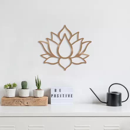 Koristeellinen metallinen seinäkoriste, kupari, 50 x 43 cm, kestävä, helppo asentaa - Koristeet, koriste-esineet - 8681875528770 - 2