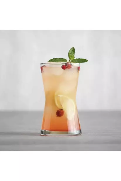 Lasisarja (6 kpl), läpinäkyvä, 7,5 x 7,5 x 13,1 cm, kestävä, astianpesukone-turvallinen - Juomalasit - 8683342625050 - 2