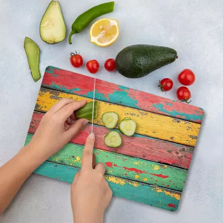 Leikkuulauta, monivärinen, 20 x 30 cm, antibakteerinen, kestävä - Keittiötyövälineet - 8684283724840 - 1