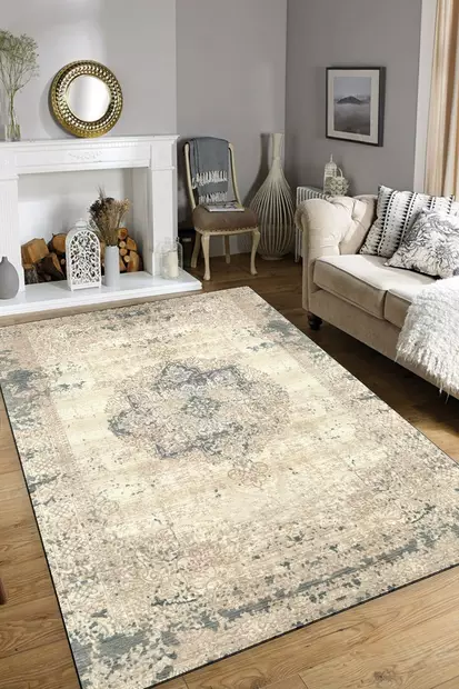 Matto (120 x 180), monivärinen, 120 x 180 cm, pehmeä, pestävä - Suuret ja keskikokoiset matot - 8681875894370 - 2