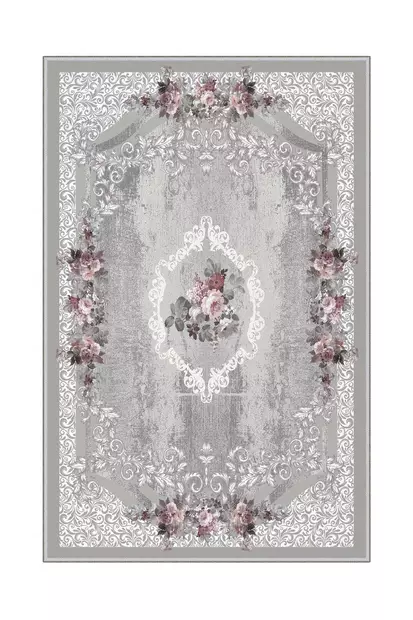 Monivärinen 160x230 cm Antibakteerinen 3D Digitaalipainettu Polyesterimatto - Konepestävä, Liukumaton ja Kestävä - Suuret ja keskikokoiset matot - 8682870599840 - 1