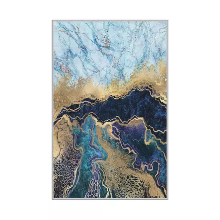 Monivärinen 180x280 cm 100% Polyesteri Matto - Antibakteerinen, Konepestävä, Liukumaton, 3D Digitaalinen Painatus - Suuret ja keskikokoiset matot - 8682870591790 - 1