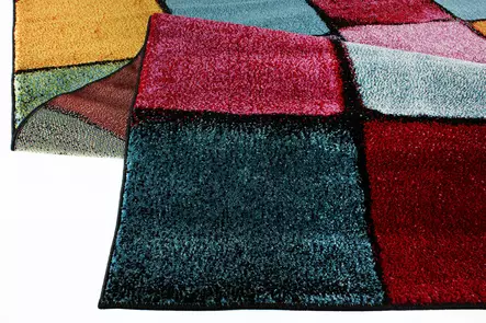 Monivärinen eteisen matto käytävämatto 100x300 cm - 100% Polypropeeni, 2300 gr/m², 12 mm Nukka, 250000 Lankapistettä - Suuret ja keskikokoiset matot - 8683342696050 - 1