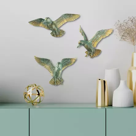 Monivärinen Koriste-esine - 100% Polyesteri - Koko: 25x5x11, 20x4x17, 21x6x13 - Tyylikäs Sisustuselementti - Koristeet, koriste-esineet - 8684282136170 - 2