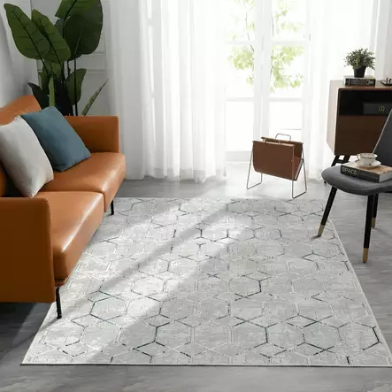 Monivärinen Matto 80x120 cm - 100% Polyesteri, Antibakteerinen, Ekologinen, Konepestävä, Liukumaton Alusta - Pienet matot ja käytävämatot - 8683342894500 - 2