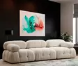 1-istuttava sohva, kerma, 95 cm x 95 cm x 75 cm, mukava, kestävä, muokattava - Sohvat - 8683743317950 - 3