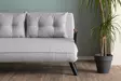 2-istuttava vuodesohva, harmaa, 175 cm x 133 cm, kestävä, mukava, monikäyttöinen - - 19-19-8684282296850 - 4