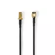 Antennikaapeli | RP SMA uros | RP SMA naaras | Kullattu | 50 Ohm | Yksinkertainen suojaus | 3.00 m | Pyöreä | PVC | Musta | Label - Antennikaapelit - 5412810425570 - 1
