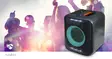 Bluetooth® Party Speaker | Akun 1 käyttöaika vakiokäyttö: 300 min | 150 W | Kahva | Juhlavalot | Taajuuskorjain | Musta / Oranssi - Bluetooth kaiuttimet - 5412810450640 - 90