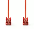 CAT6 Verkkokaapeli | RJ45 uros | RJ45 uros | S/FTP | 1.00 m | Pyöreä | LSZH | Punainen | Label - Tietokone ja verkko - 5412810423750 - 10