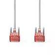 CAT6 Verkkokaapeli | RJ45 uros | RJ45 uros | U/UTP | 10.0 m | Pyöreä | PVC | Harmaa | Label - Tietokone ja verkko - 5412810422890 - 10