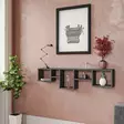 Skandinaavinen Seinä Hylly, Anthracite, 100% Melamiinipinnoitettu Lastulevy, 120x32x17 cm, Useita Hyllyjä, Helppo Asennus - Seinähyllyt - 8682870955950 - 1