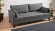 3-istuttava sohva, harmaa, 208 cm leveä, mukava, kestävä - Sohvat - 8681875520200 - 3