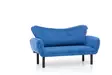 2-istuttava vuodesohva, sininen, Leveys 150 cm, kestävä, monikäyttöinen - Vuodesohvat - 8681875833140 - 4