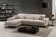Kulmasohva, ecru, 304 cm x 190 cm, ylellinen mukavuus, tyylikäs muotoilu, vertaansa vailla oleva laatu - Sohvat - 8682870193550 - 4