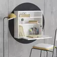 Moderni Valkoinen Opiskelupöytä - 100% Melamiinipinnoitettu, 18 mm Paksuus, 64x60x20 cm, Useita Hyllyjä - Työpöydät - 8681875025590 - 1