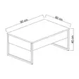 Sohvapöytä, musta, 90cm x 60cm x 40cm, kestävä, tyylikäs - Sohvapöydät - 8683743791170 - 5