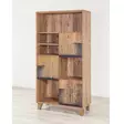 Atlantic Pine Kirjahylly - 100% Melamiinipinnoitettu, UV-suojattu, Puujalat, 80x155x36 cm, Monikäyttöinen Säilytysratkaisu - - 19-19-8681875322910 - 2