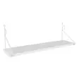 Valkoinen Seinähylly 72x27x20 cm - 100% Melamiinipinnoitettu Lastulevy, Metallikiinnike, Helppo Asennus - Seinähyllyt - 8681181788530 - 3