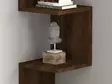Seinähylly, saksanpähkinä, 105,4 cm korkea, kestävä, helppo asentaa - Seinähyllyt - 8681875449730 - 3