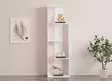 Valkoinen Skandinaavinen Kirjahylly - 100% Melamiinipinnoitettu Lastulevy, 18 mm, 50x160x19,6 cm, Kiinnitettävä Seinäasennus - Kirjahyllyt - 8681875449440 - 2