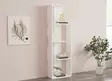 Valkoinen Skandinaavinen Kirjahylly - 100% Melamiinipinnoitettu Lastulevy, 18 mm, 50x160x19,6 cm, Kiinnitettävä Seinäasennus - Kirjahyllyt - 8681875449440 - 1