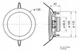 DL 10 - 8 Ohm - 10 cm (4") kattoon asennettava kaiutin - Kaiutinelementit ja tarvikkeet - VS-DL10 - 80