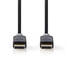 DisplayPort kaapeli | DisplayPort uros | DisplayPort uros | 4K@60Hz | Kullattu | 2.00 m | Pyöreä | PVC | Antrasiitti | Laatikko - Tietokone ja verkko - 5412810263820 - 6