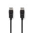DisplayPort kaapeli | DisplayPort uros | DisplayPort uros | 4K@60Hz | Kullattu | 2.00 m | Pyöreä | PVC | Musta | Laatikko - Tietokone ja verkko - 5412810288540 - 2