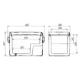 Frezzer Pro 40L 12/24V 230V matkajääkaappipakastin - Matkajääkaapit - 6438014334240 - 2