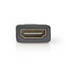 HDMI -sovitin | HDMI Mini | HDMI Ulostulo | Kullattu | Suora | ABS-Muovi | Musta | 1 kpl | Blister - Videoliittimet ja plugit - 5412810289950 - 7