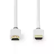 High Speed HDMI Kaapeli Ethernet | HDMI liitin | HDMI liitin | 4K@60Hz | ARC | 18 Gbps | 1.50 m | Pyöreä | PVC | Valkoinen | Laatikko - HDMI-kaapelit - 5412810336180 - 10